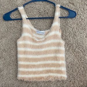 UO Fuzzy Soft Crop Top